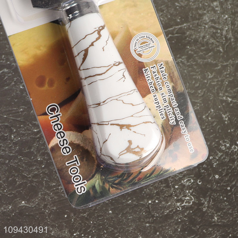 Good quality marble handle cheese knife for home