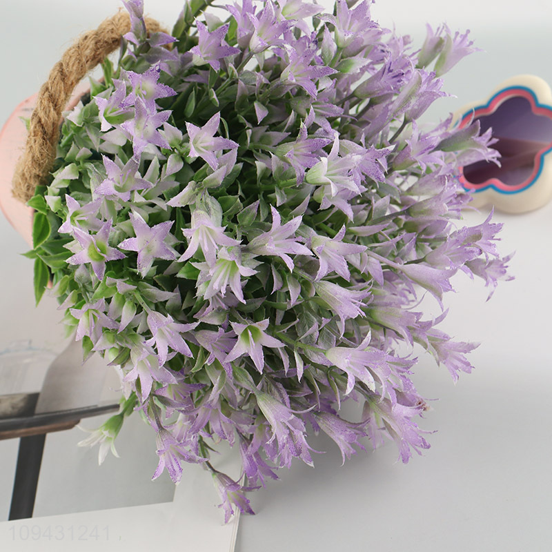 Custom Artificial Potted Lavender With Metal Bucket