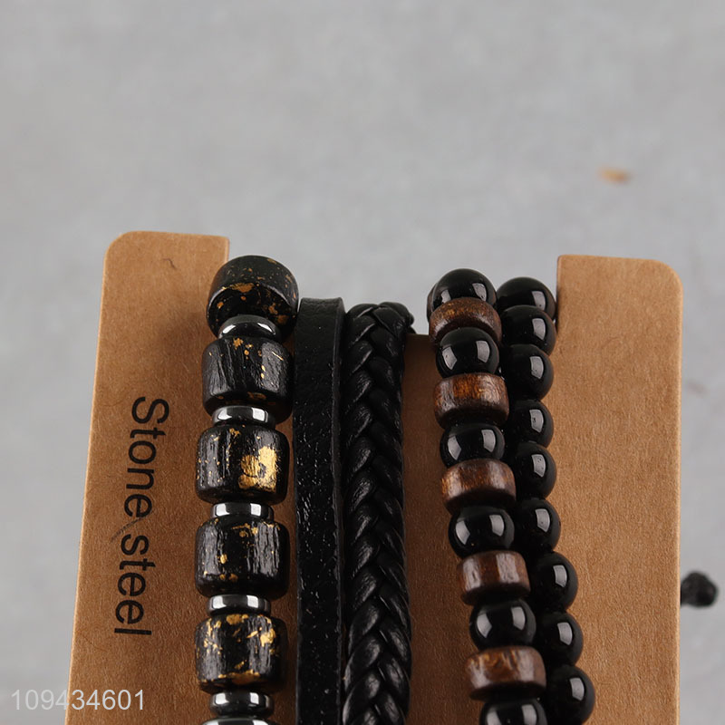 New product jewelry beaded braided bracelet set