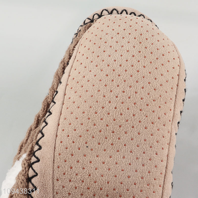 Top selling anti-slip polyester home floor slippers wholesale