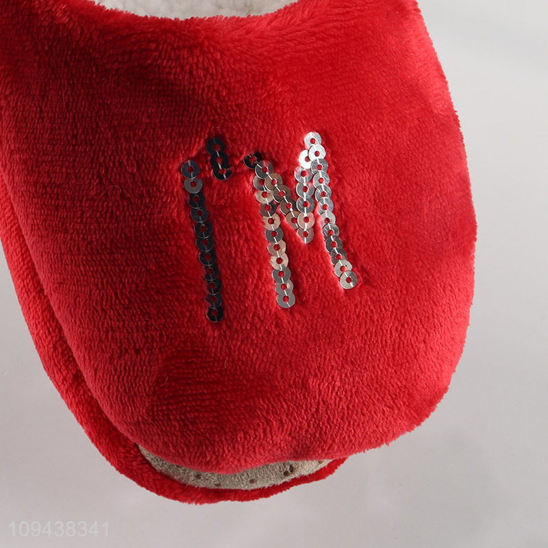 Good selling anti-slip polyester home floor slippers wholesale