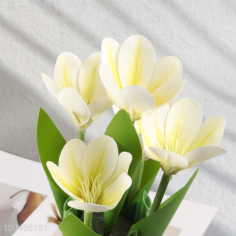 Popular products 5-head fake potted plant artificial flower