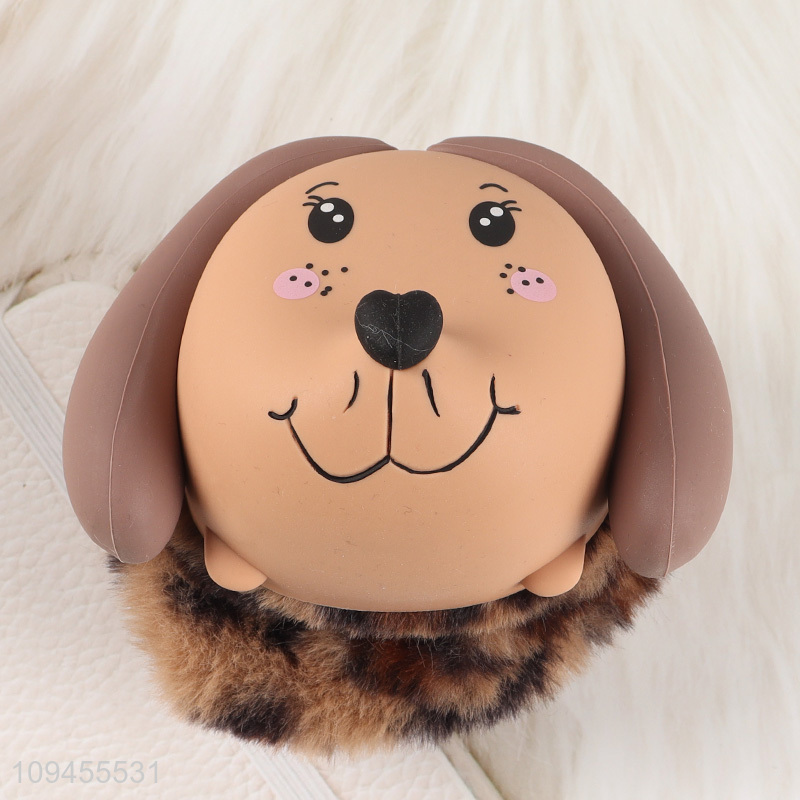 Low price plush silicone pencil bag for kids