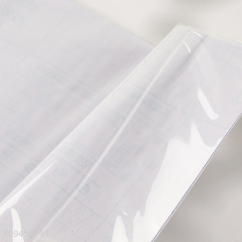 China supplier 10pcs clear pp book covers
