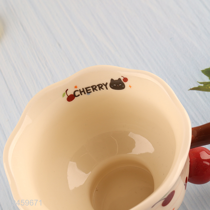 Good selling cartoon cat ceramic water cup wholesale