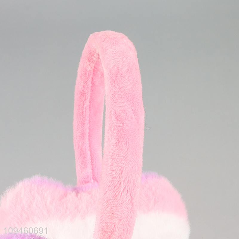 Good quality heart shape earmuffs ear warmers for winter