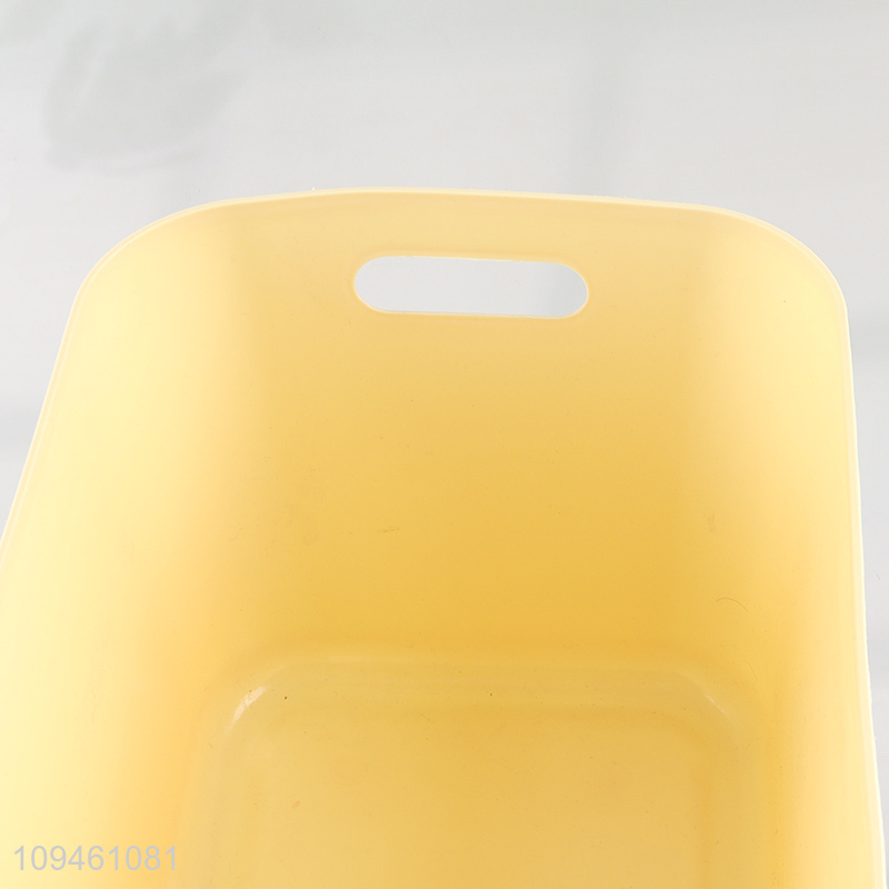 Factory supply plastic storage box with handle