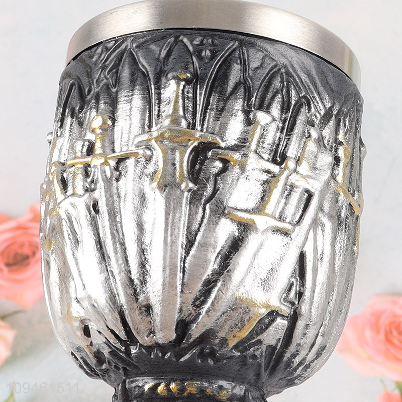 Hot sale 200ml stainless steel goblet cup wine cup