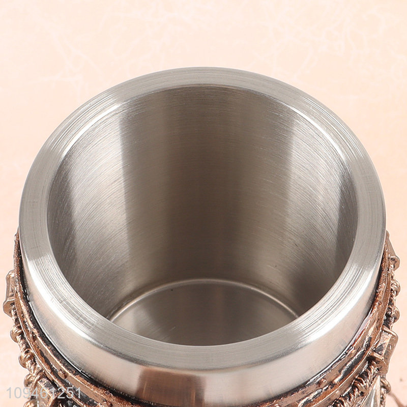 Latest products   450ml resin wrapped stainless steel drinking cup