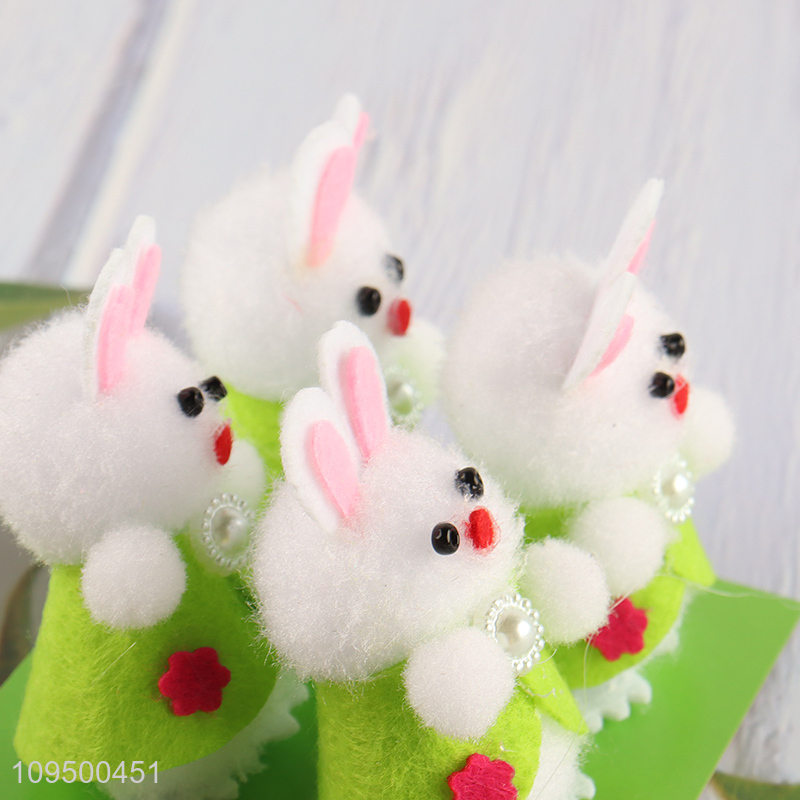 China factory Easter party 4pcs rabbit ornament
