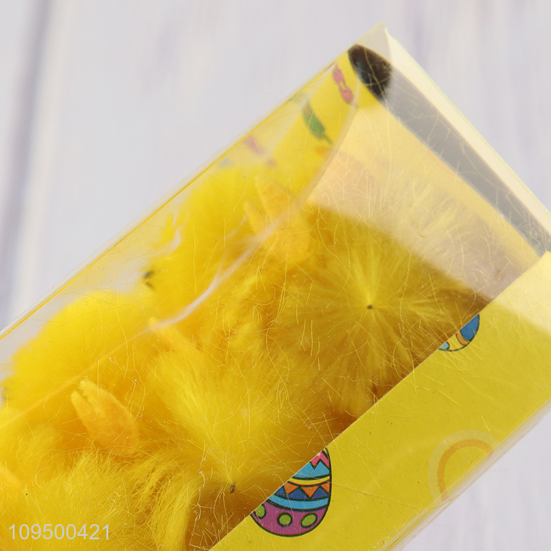 New arrival 6pcs Easter decoration yellow chick ornaments