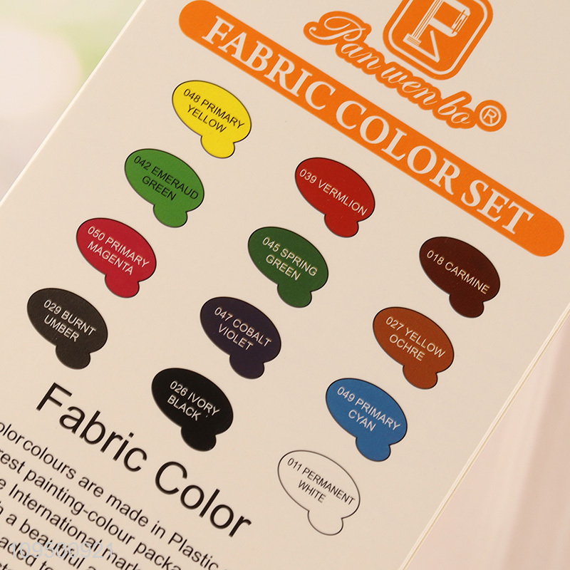 Latest products 12 colors fabric paint set