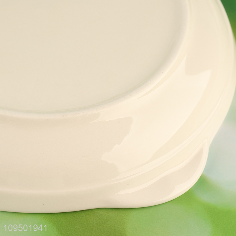 Popular products 8 inch white ceramic plate