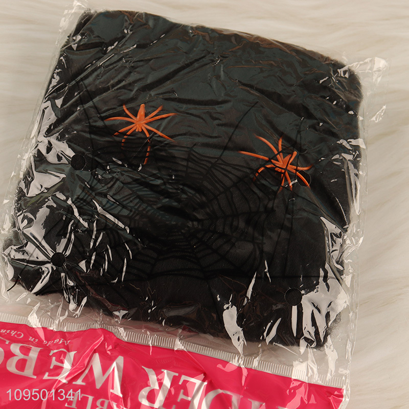Low price 20g black spider web for party decoration