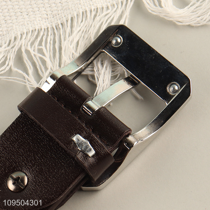 New arrival waterproof fashion leather buckle belt