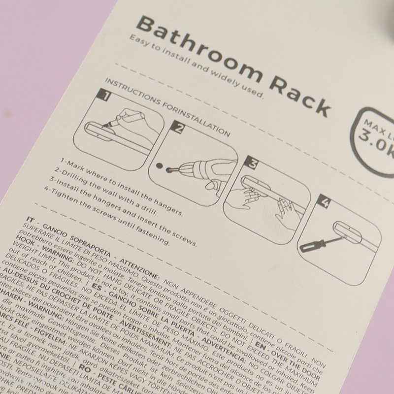 Good selling stainless steel bathroom rack for household
