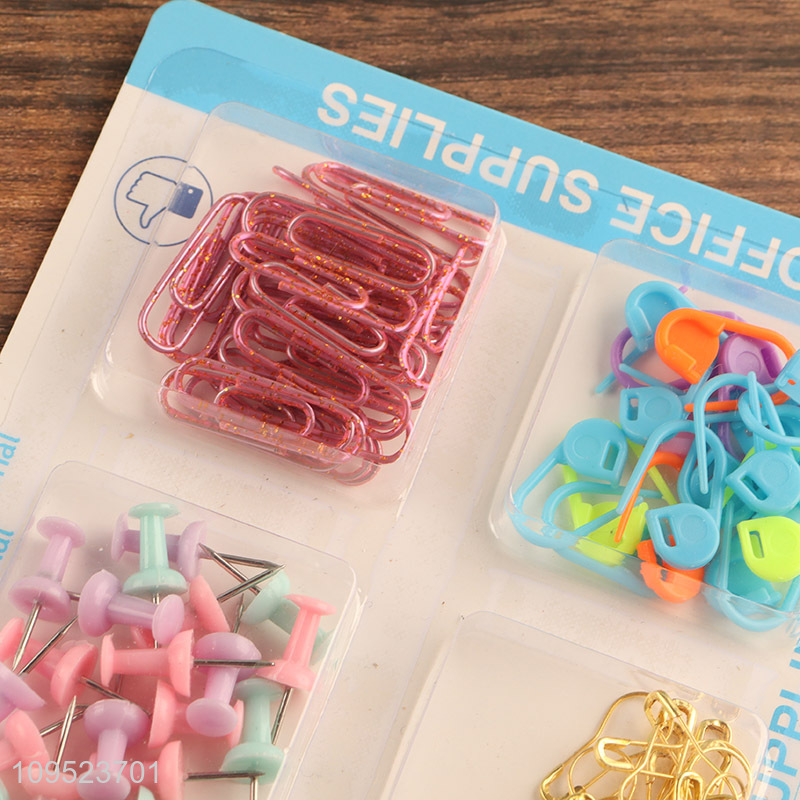 Hot products paper clip and push pin set