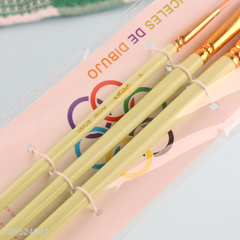Low price 3pcs paint brush set