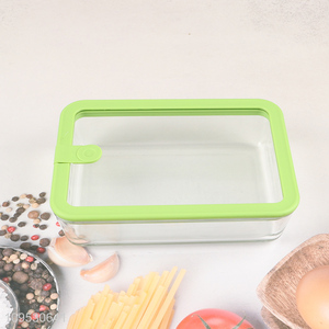 Low price clear glass food container preservation box