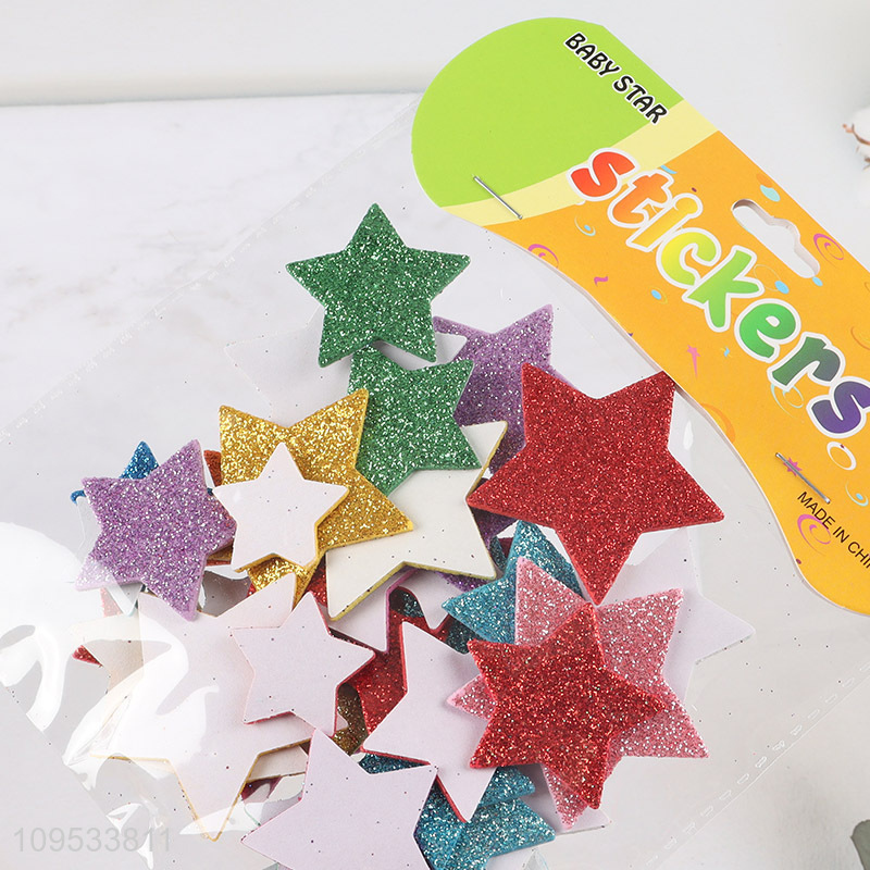 Latest products star shape eva self-adhesive sticker
