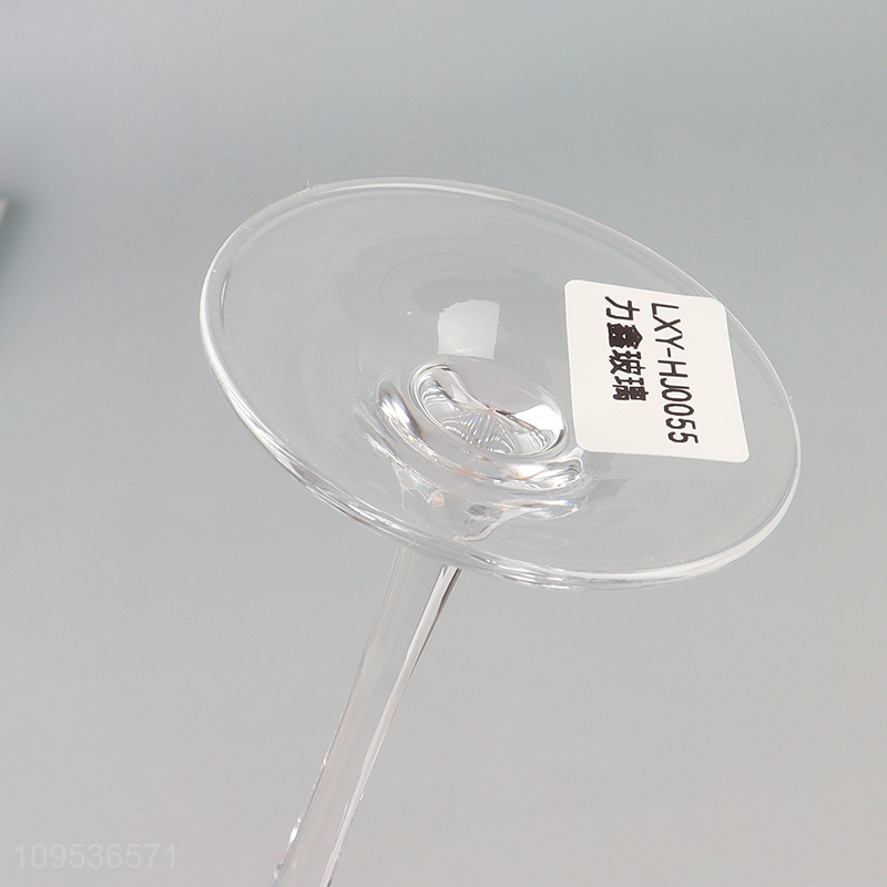 New product clear glass champagne cup goblet cup