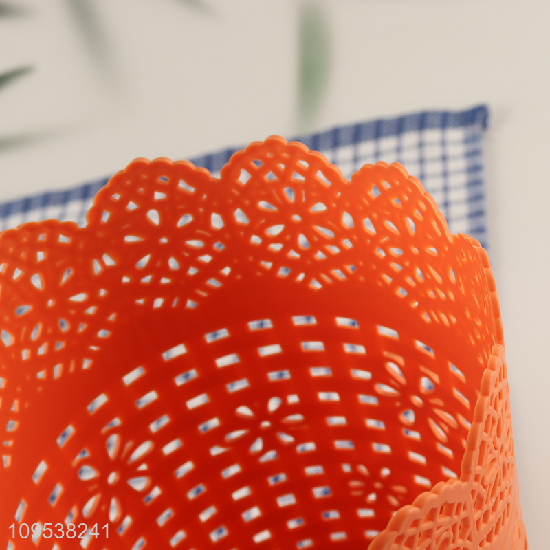 Top selling hollow plastic storage basket wholesale