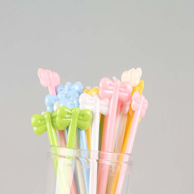 Factory direct sale colorful plastic fruit fork picks
