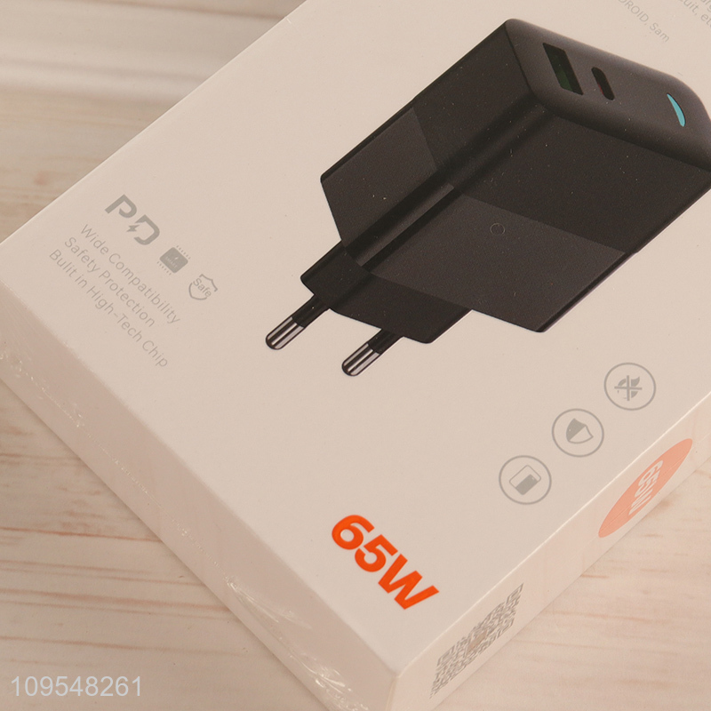 Low price 65w dual-port A+C fast GaN charger