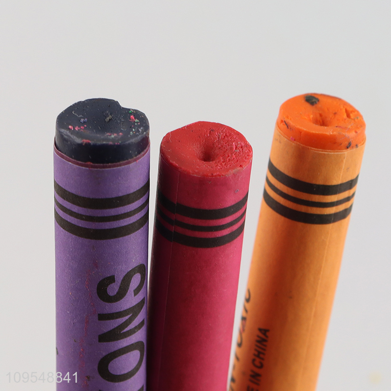 Low price non-toxic painting wax crayon set for sale